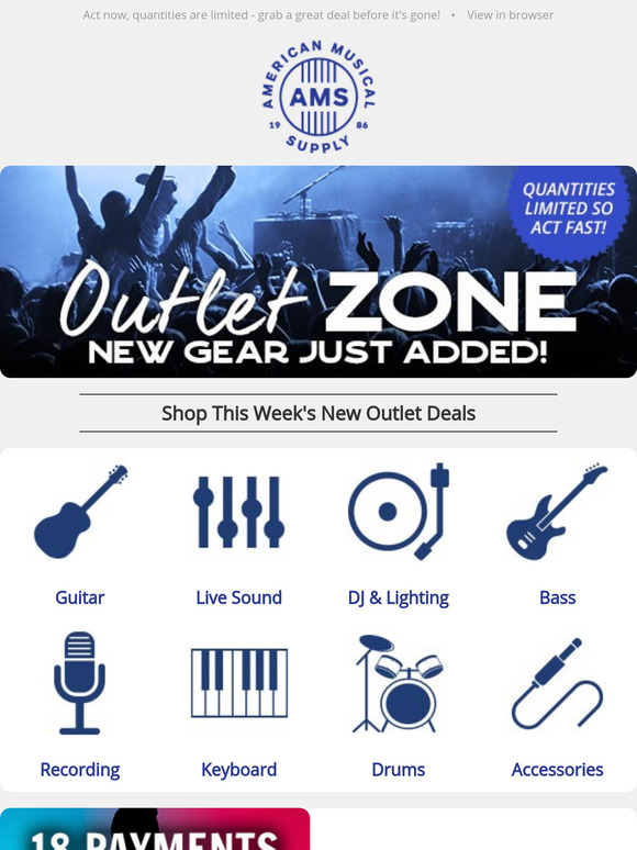 All-New Outlet Deals: Save Now on Gently Used Gear, Hundreds of Items Just Added!