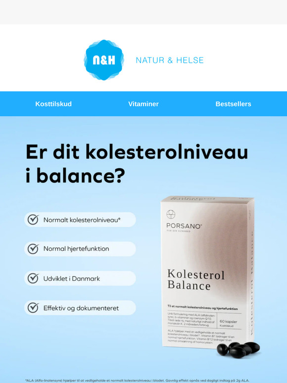 Mors sundhed i fokus ❤️ Det bedste fra naturen til kolesterolbalancen