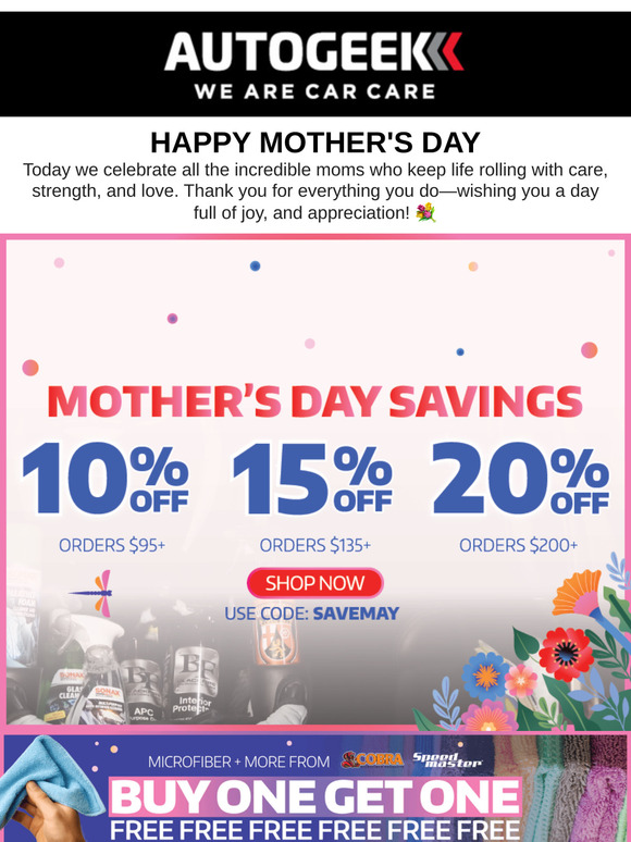 Happy Mother's Day from Autogeek💐