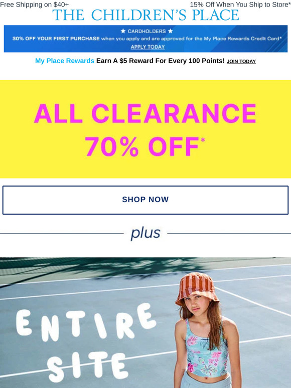 [ACT NOW} 70% Off Clearance - this sale won't last!