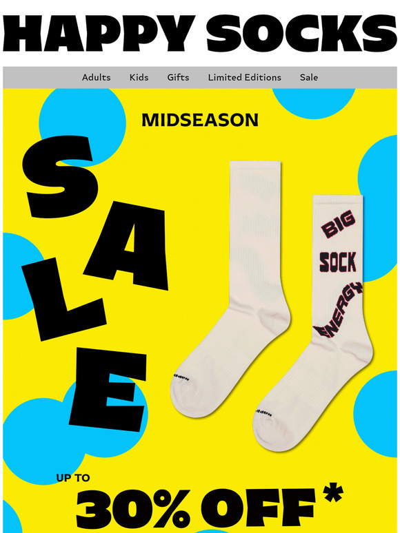 Save on Socks—Mid-Season Sale