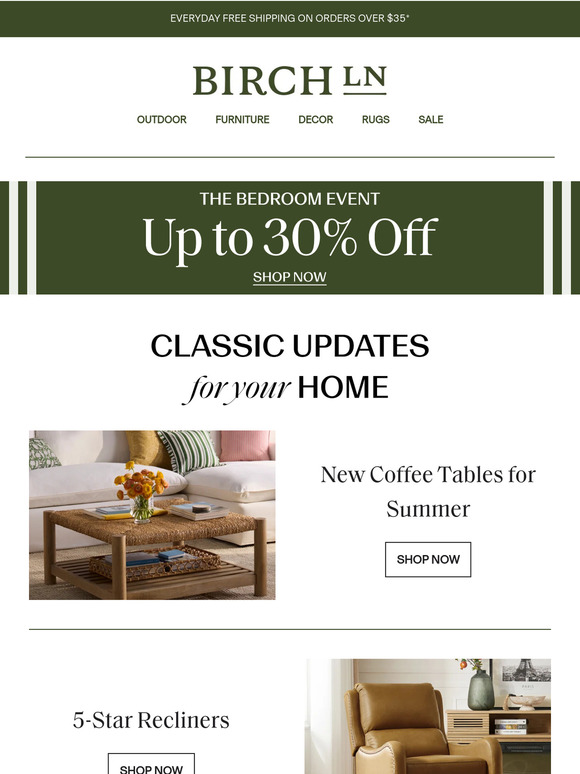 N E W ☀️ Classic coffee & cocktail tables