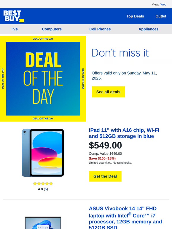 Today only: Save $100 on an iPad 11-inch model with A16 chip and 512GB, plus more