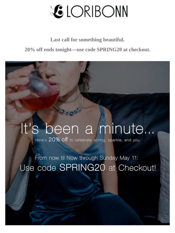 Ends Tonight: 20% Off Everything with SPRING20