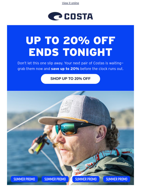 Up to 20% Off Ends Tonight