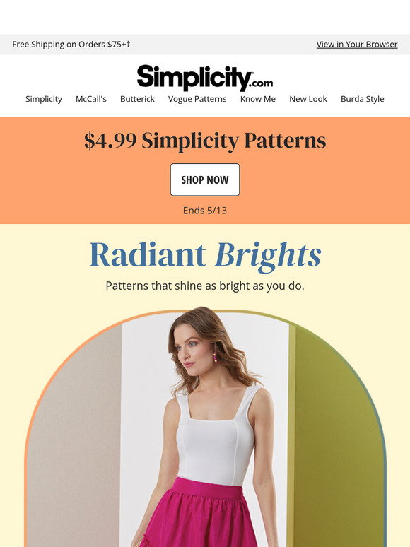 Simplicity Patterns: Make a Statement in BOLD Patterns from Butterick ...