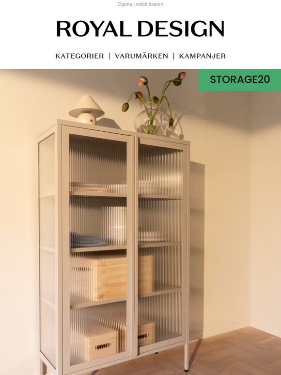 Endast i några dagar: 20% på populära skåpen