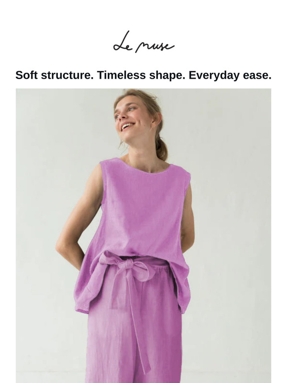 New in: Soft, structured, and made to mix & match