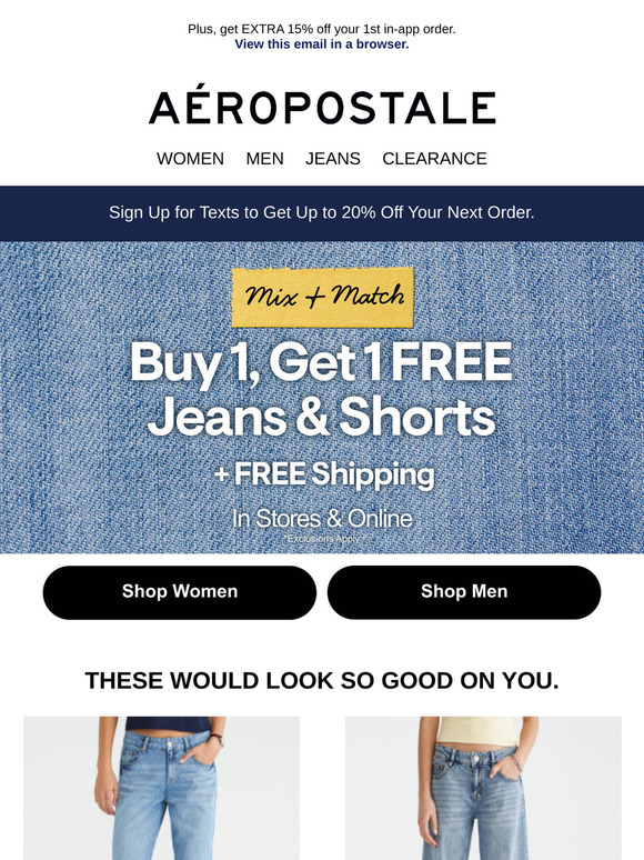 FREE JEANS & SHORTS Inside! Just Buy 1 💸