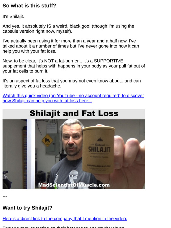 This weird, black goo can help with your fat loss...