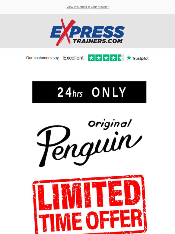 24hrs Only - All Original Penguin Footwear £19.99