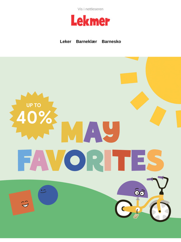 Oppdag månedens favoritter | Opptil 40 % 🌞🍓