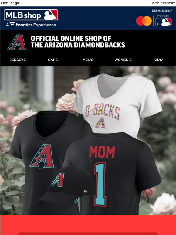 25% Off For Mother's Day - Gift Her D-backs Gear