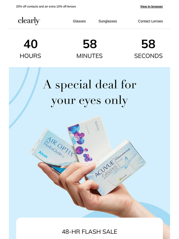 A deal for your eyes only