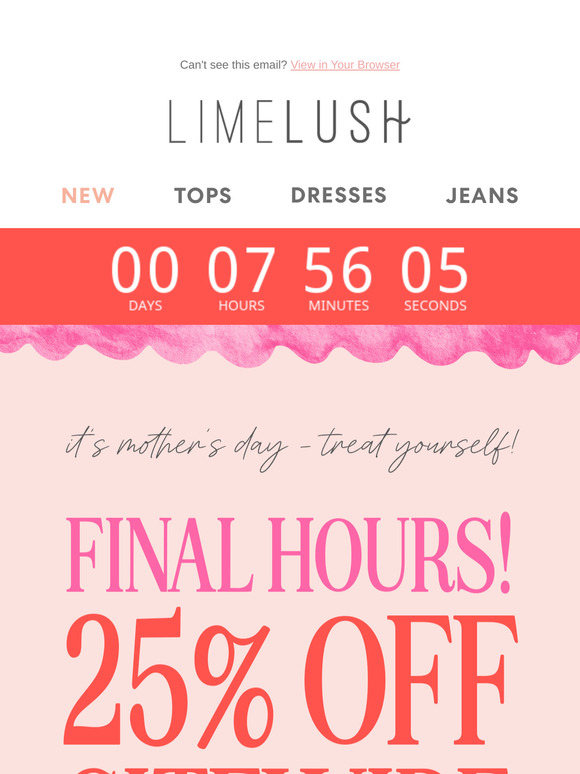 Last Call!!! 🛍️ 25% OFF Sitewide Ends SOON