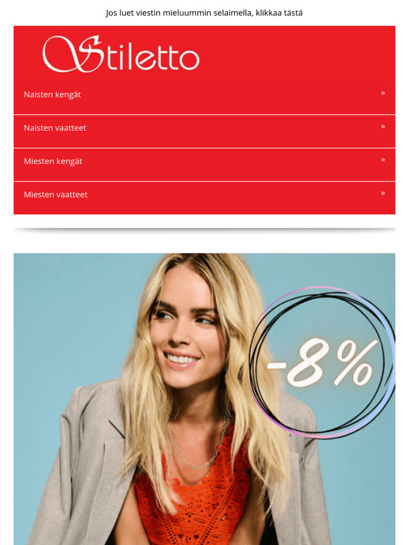 Katso uutuudet ja tilaa -8%! 😍