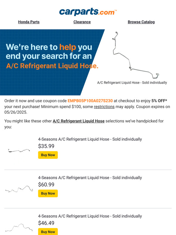 Do you need help with the A/C Refrigerant Liquid Hose?