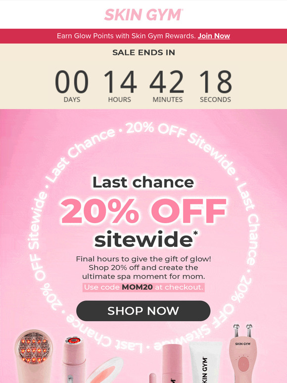 🌸 Try a new fave—20% OFF sitewide ends tonight