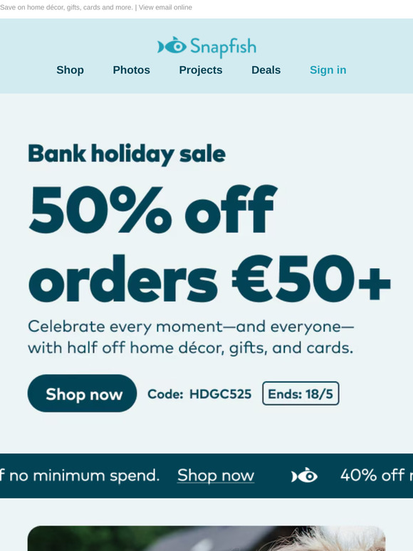 🙌 One big reason to celebrate: 50% off!