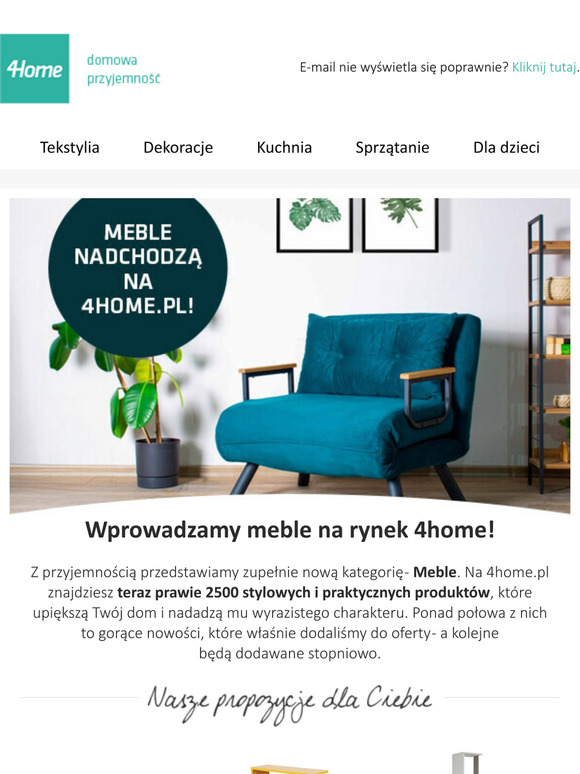 Meble przybyły - zobacz 2500 nowych artykułów jako pierwszy!