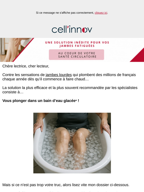À lire avant de plonger vos jambes dans la glace