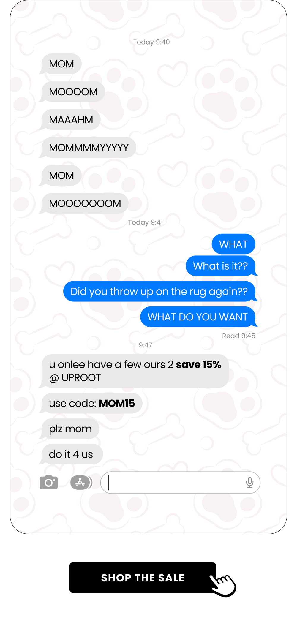 MOM MOOOOM MAAAHM MOMMMMYYYYY MOM MOOOOOOOM