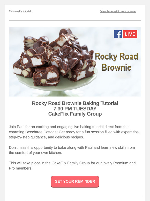 Join Paul for his first live baking tutorial