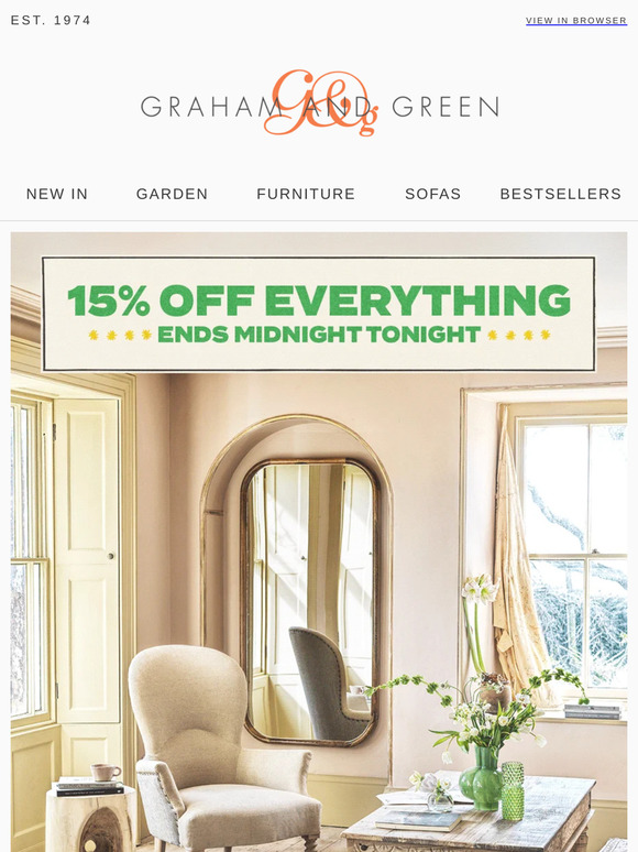 Last Chance: 15% Off Ends Tonight