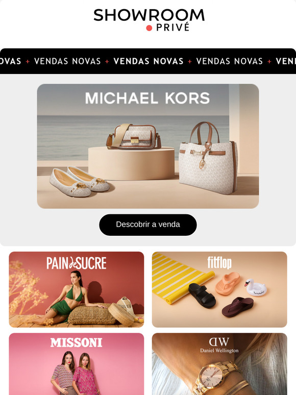 MICHAEL KORS, POLO CLUB, PAIN DE SUCRE e 8 novas vendas online hoje