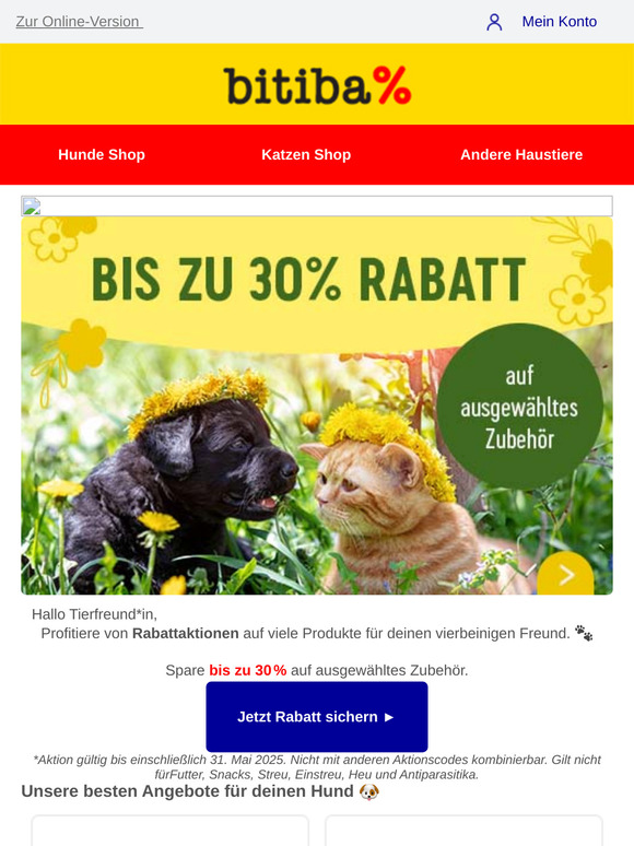 FRÜHLINGSANGEBOT: bis zu 30 % Rabatt auf Zubehör 🔥
