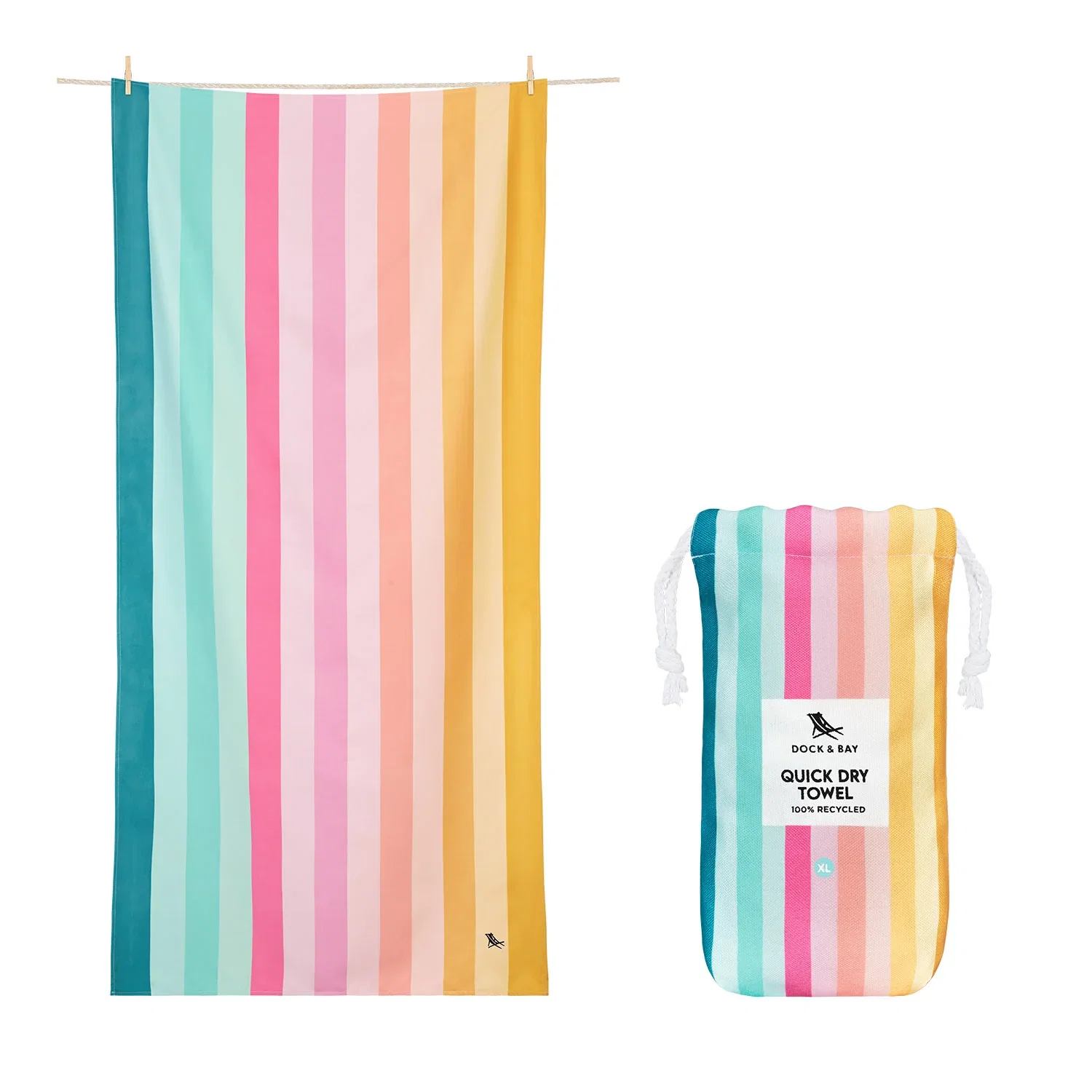 Image of Dock & Bay Quick Dry Towels - Coastal Candy