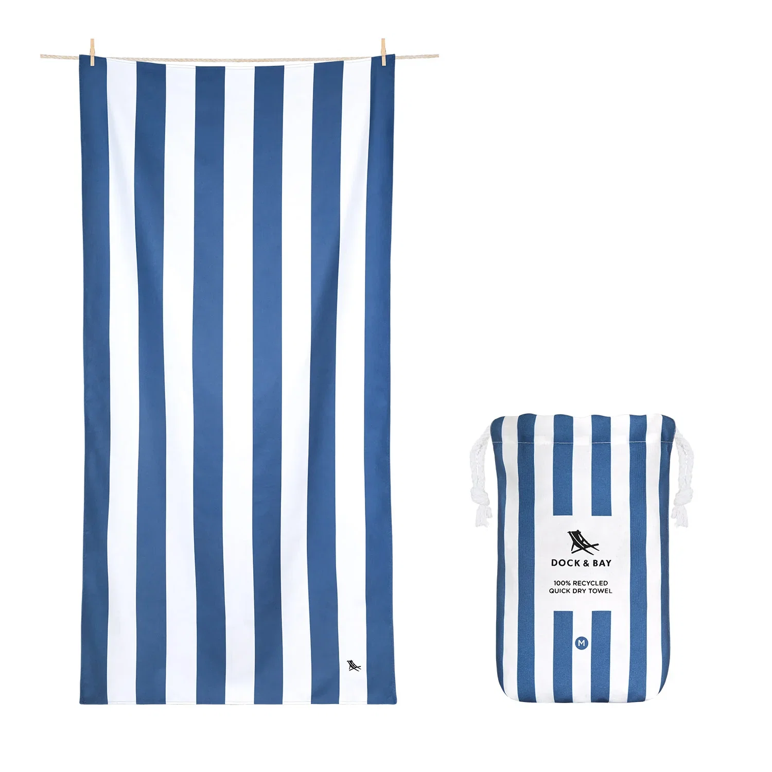 Image of Dock & Bay Kids Beach Towels - Whitsunday Blue