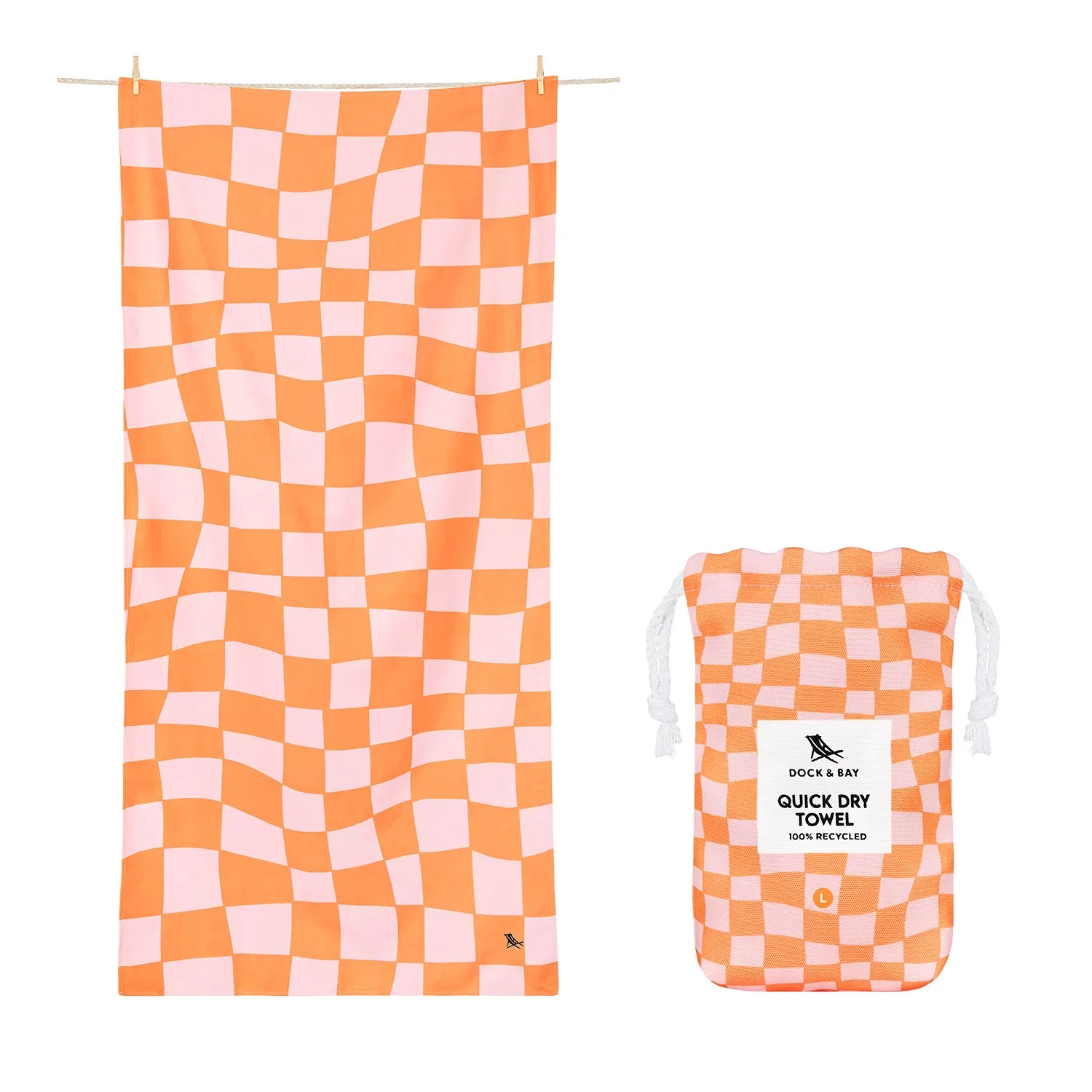 Image of Dock & Bay Quick Dry Towels - Groovy Check