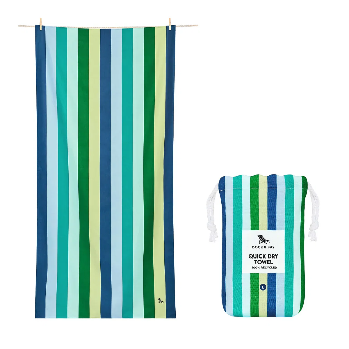 Image of Dock & Bay Quick Dry Towels - Cool Lagoon