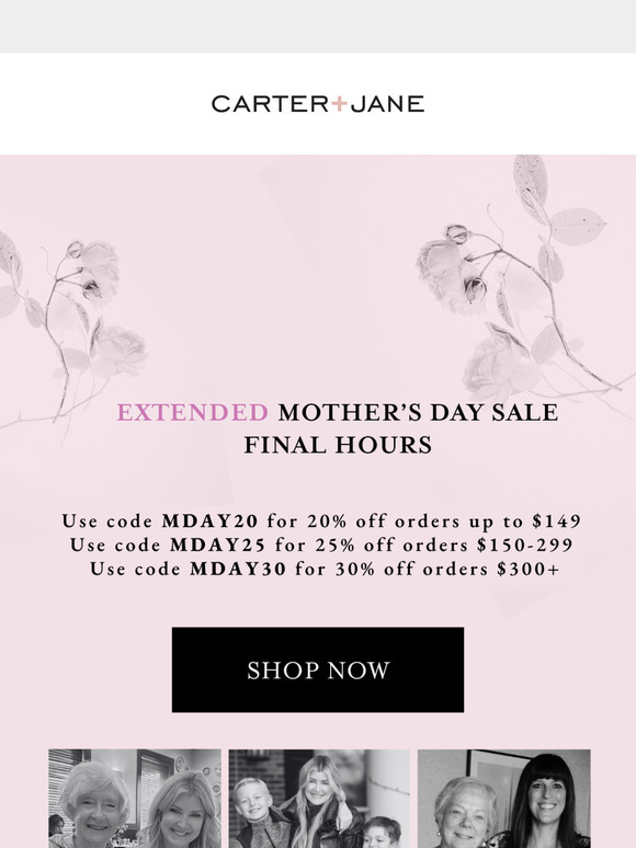 We've Extended the Sale: Final Hours for Up to 30% Off