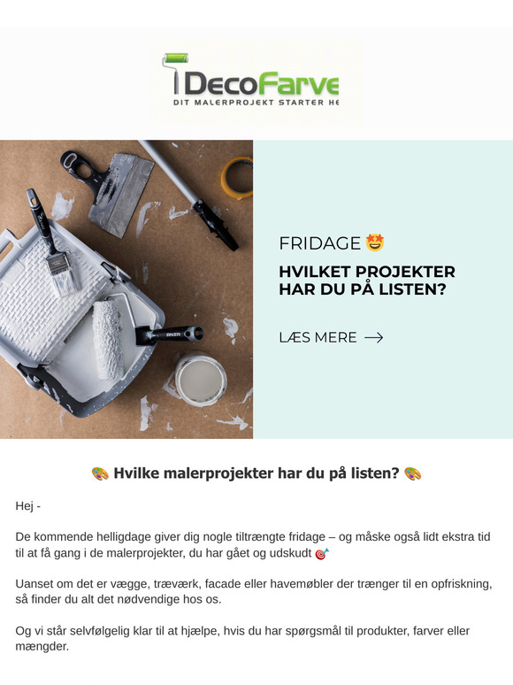 Har du malerprojekter på to do-listen? 🖌️