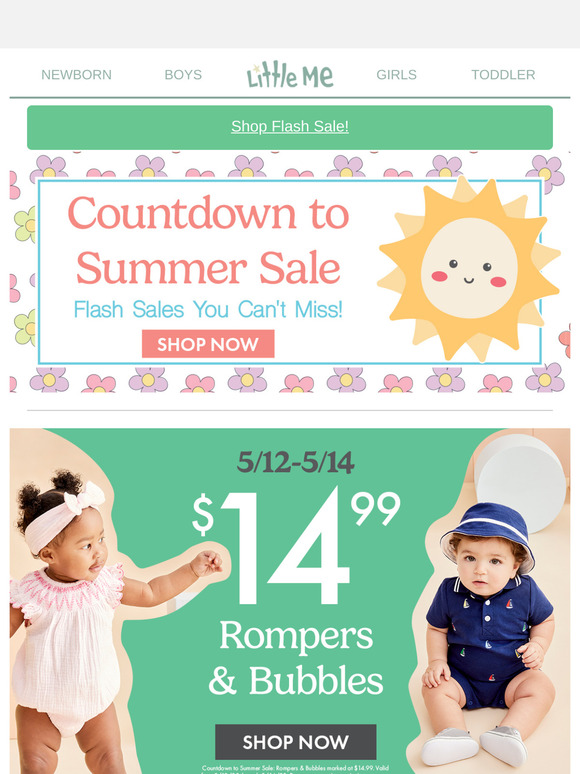 Summer’s Calling: $14.99 Rompers & Bubbles ☀️