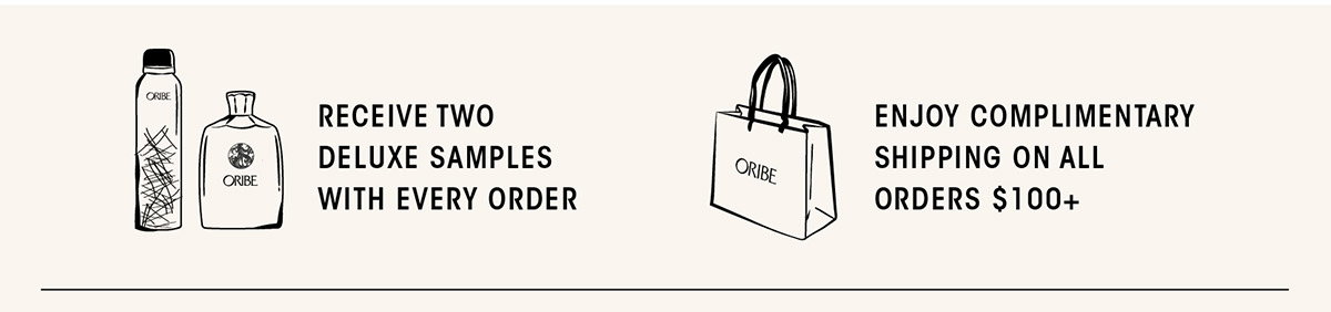 Enjoy complimentary shipping on all orders $100+