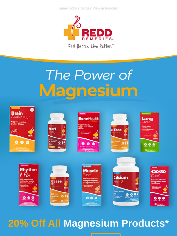 20% OFF Magnesium Supplements