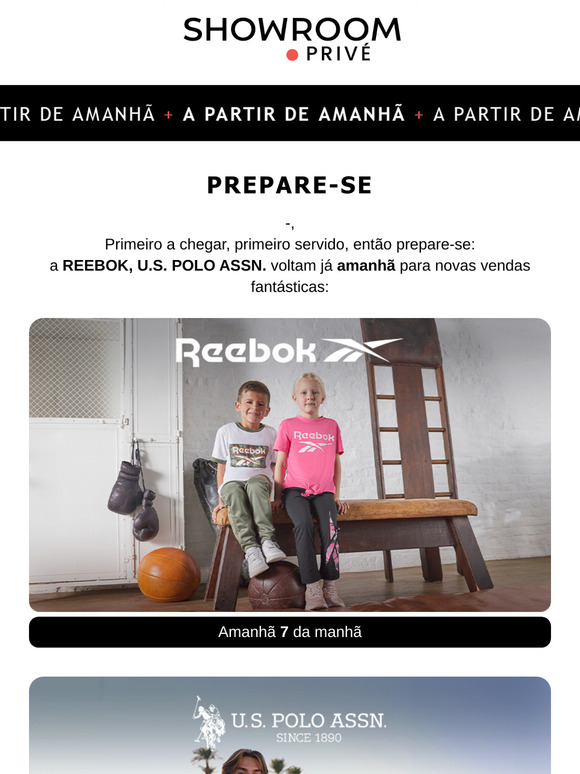 Você estava esperando notícias de REEBOK, U.S. POLO ASSN.?