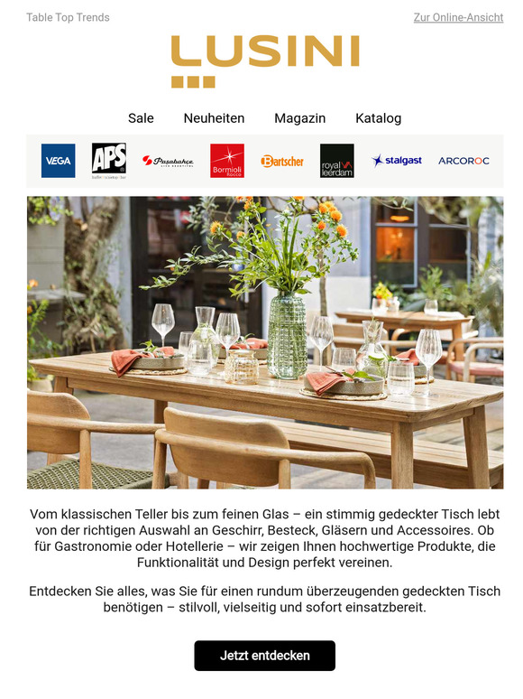 Sommertrends für den gedeckten Tisch – mit vielen Neuheiten!