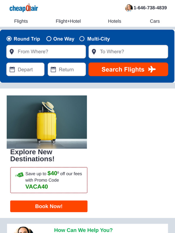 ✈ Book Monday Flight Deals
