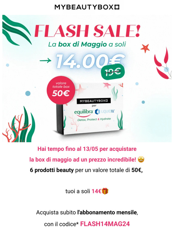 50€ di prodotti beauty a soli 14€ 😱