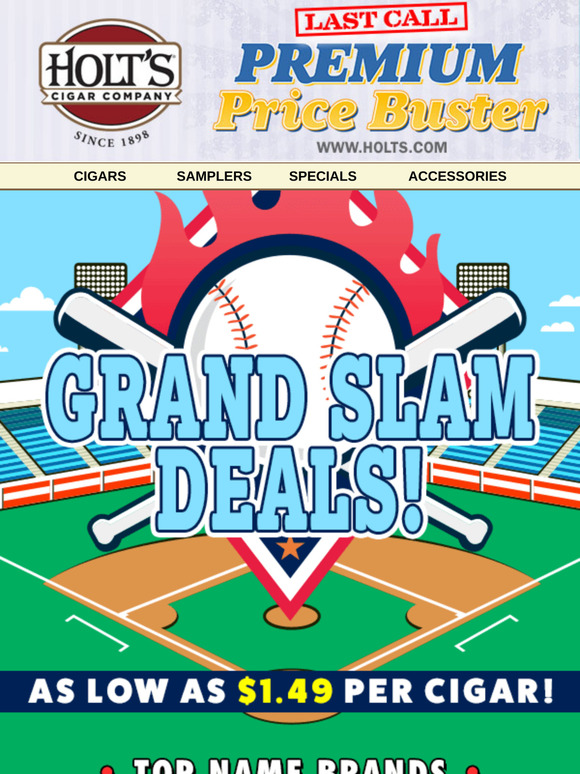 ⚾Play Ball! Up to 88% off on over 120 Grand Slam Deals + FREE Shipping!