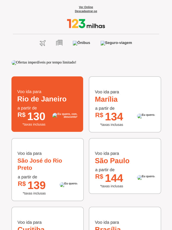 ✈️ Segunda chegou com preços perfeitos para você voar!