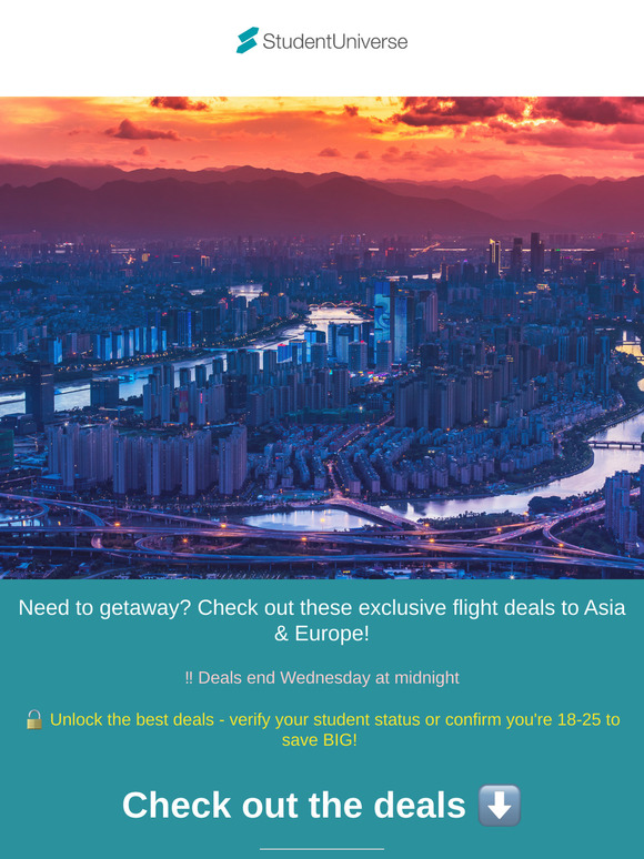 Exclusive deals - Fly to Asia for under $850 & under $400 to Europe!