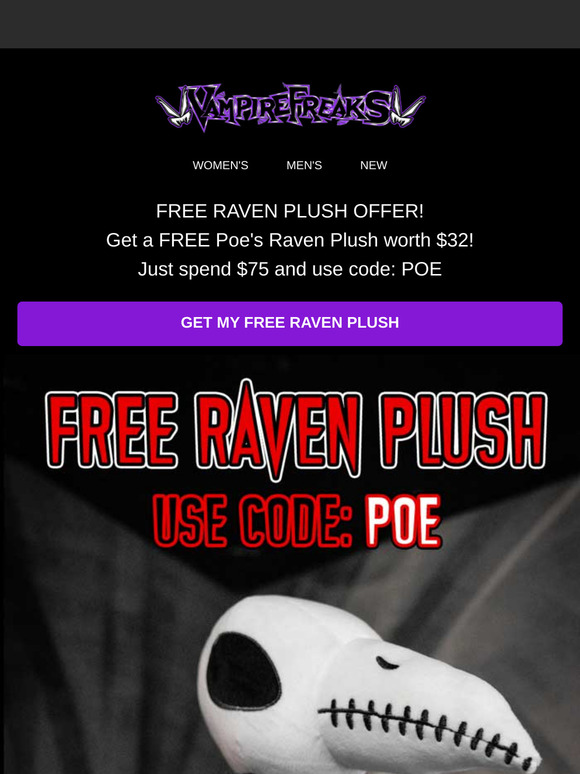 Get Edgar's Allan Poe's Raven for FREE! 🖤