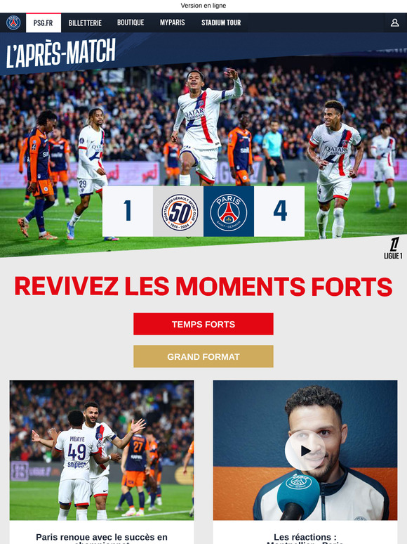 Les Parisiens retrouvent la victoire en championnat !