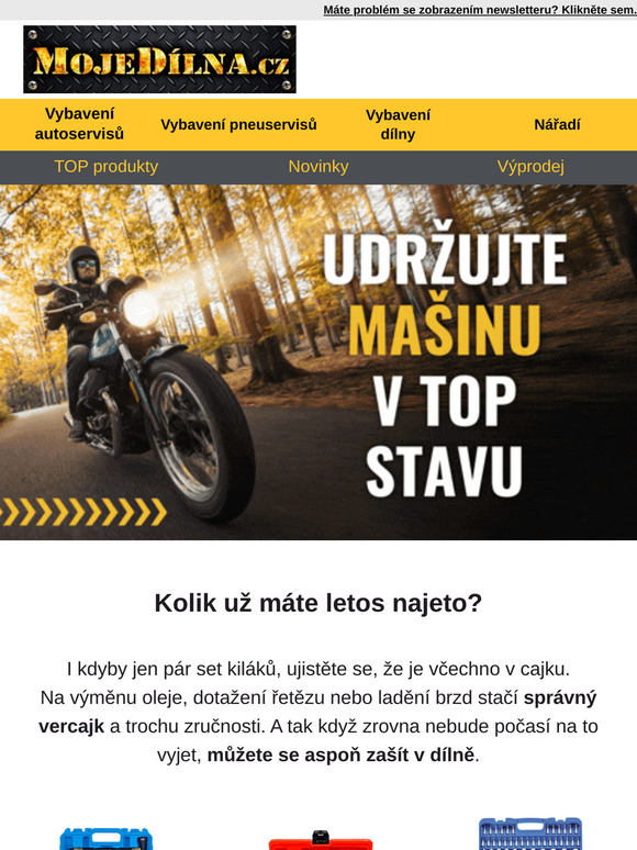 🏍 Mašina v top stavu? S tímhle vercajkem 100%