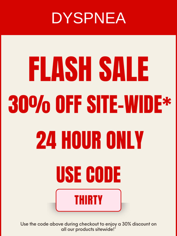 FLASH SALE